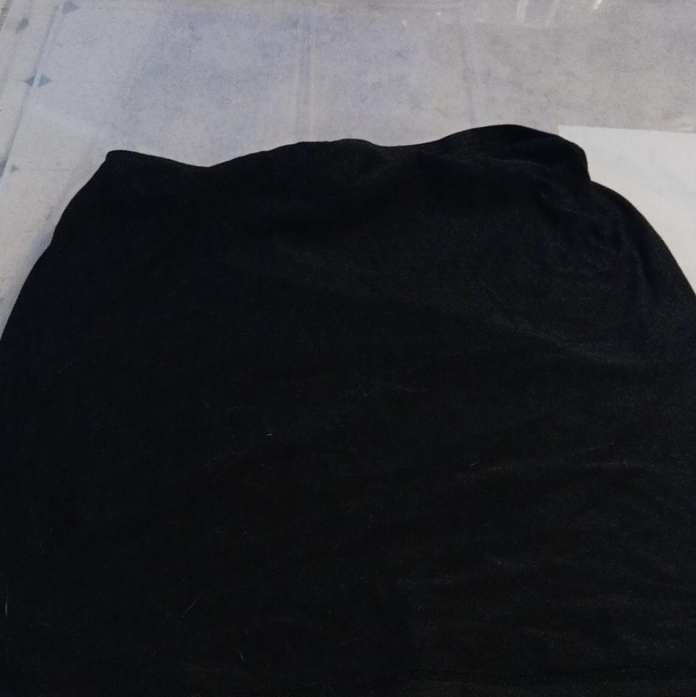 Black mini skirt